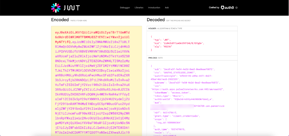 Bearer/Authorization access with JWT decoder