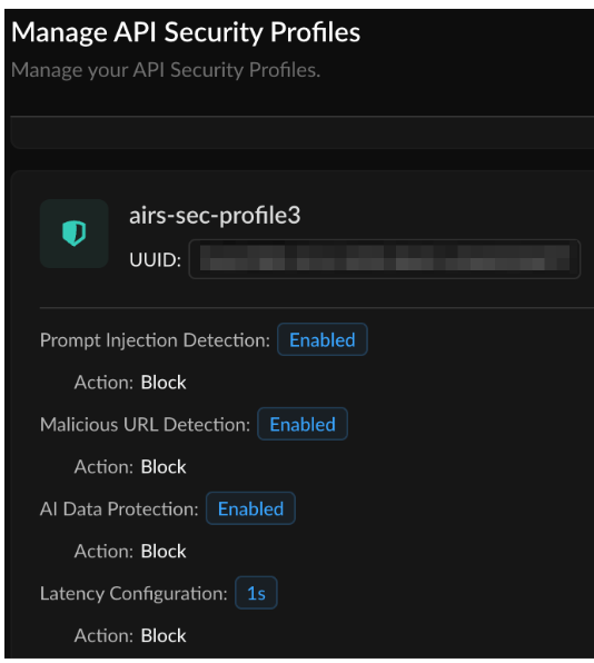 AI Security Profile