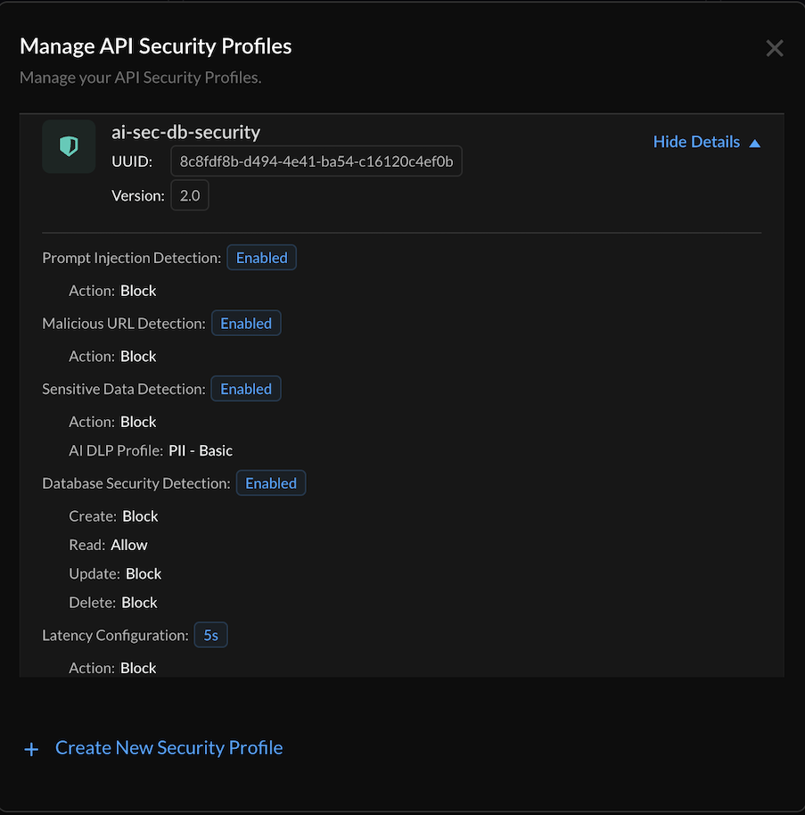 AI Security Profile